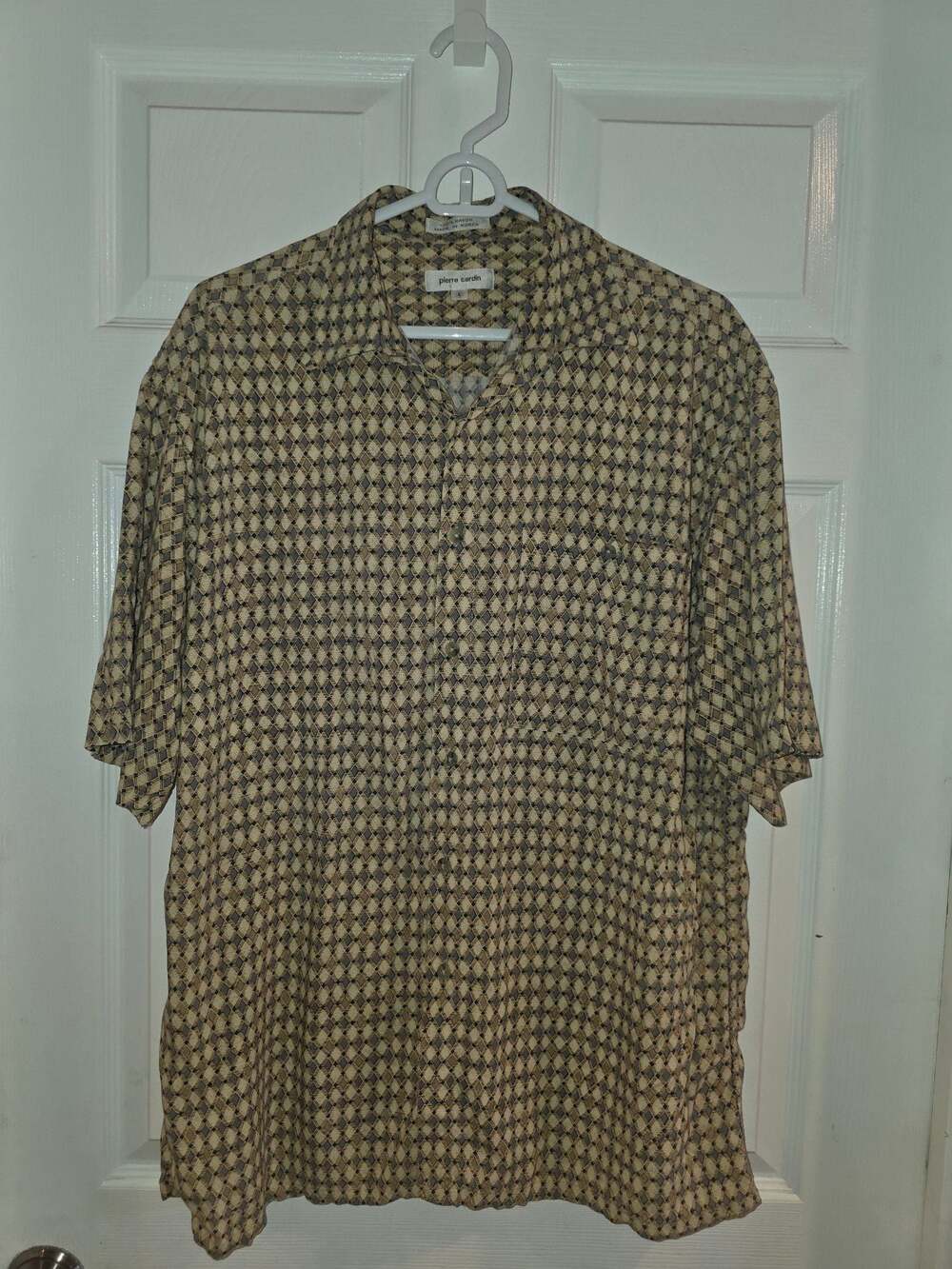 Pierre Cardin Men's Geometric Print Short-Sleeve